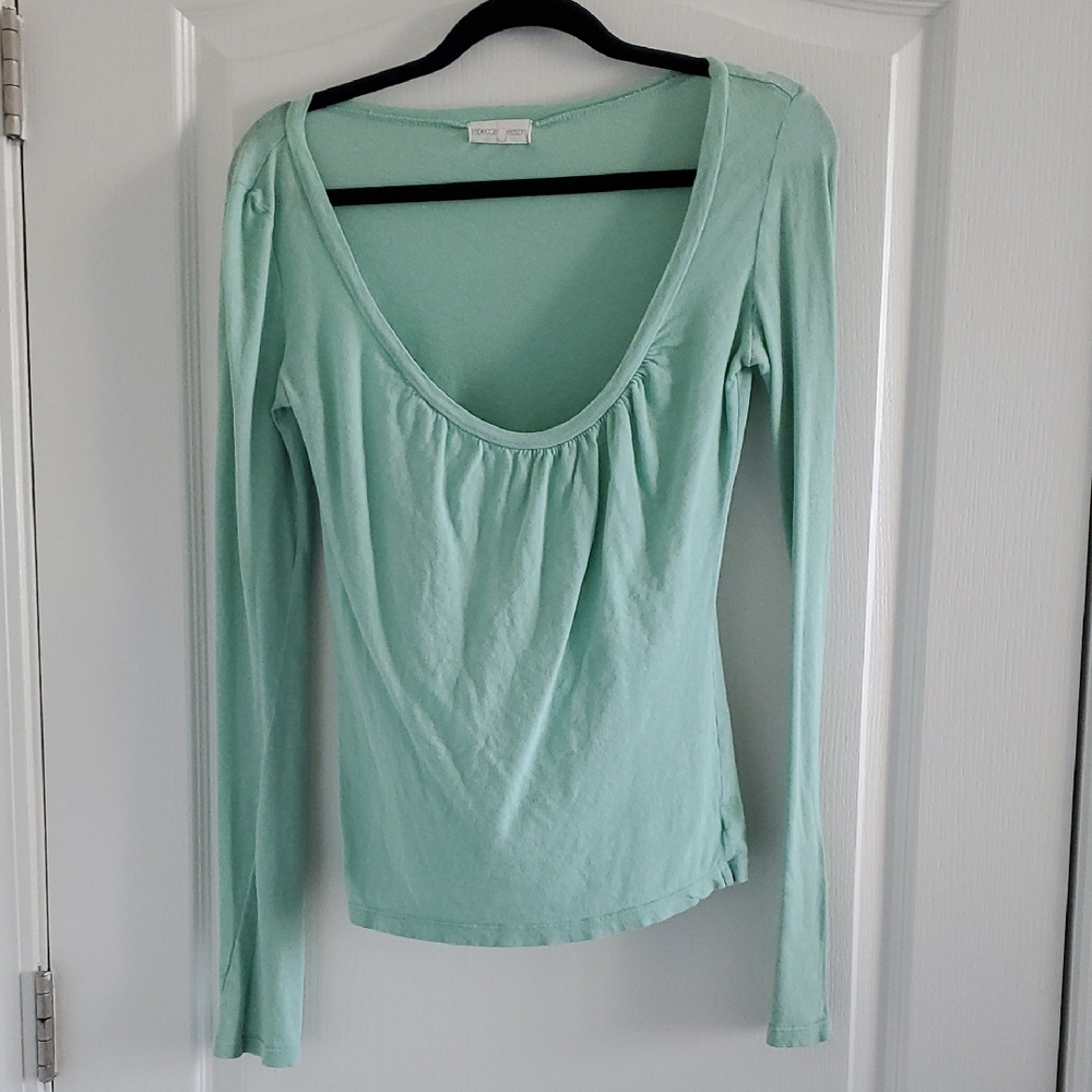 Rebecca Beeson Light Green Long Sleeve Top